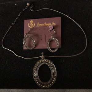 Premier design necklace and earrings.